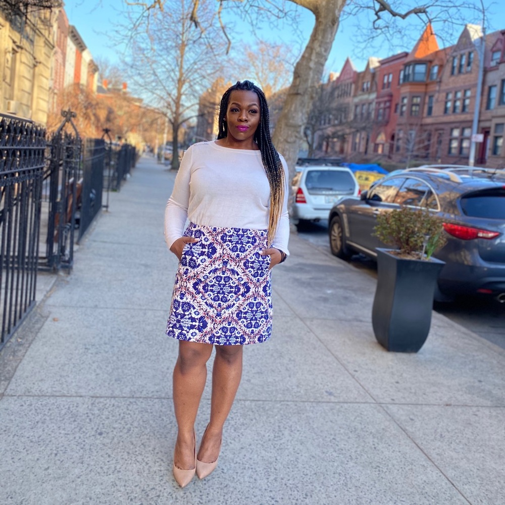 Floral Print Skirt